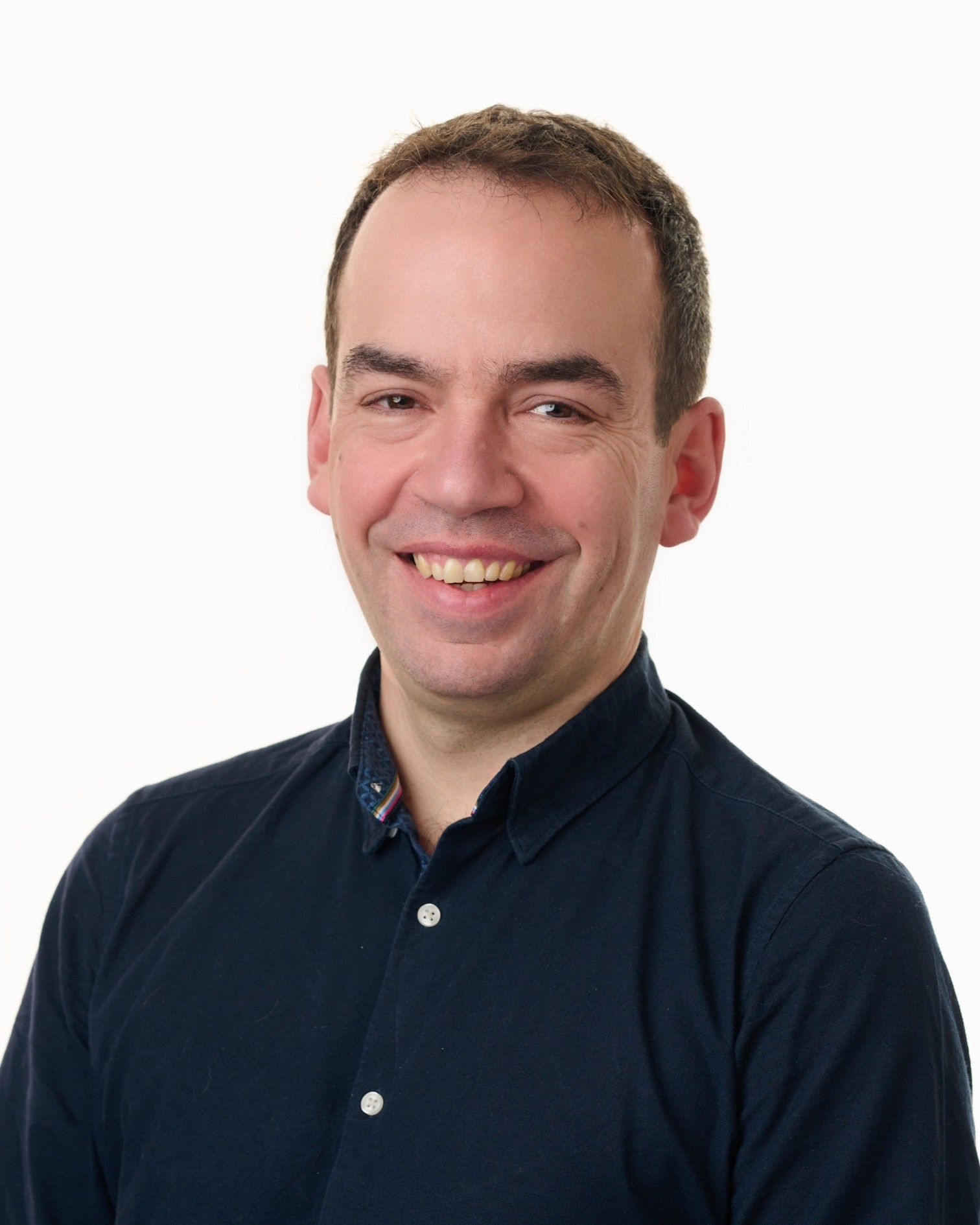 An image of Frontier's Exec Director for Data Science and AI, David Dorrell, against a plain white background